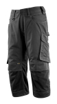Three-quarter trousers with knee pockets black, MG270 Mascot Unique Altona