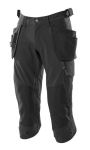 Men's 3/4 trousers black, MG250 Mascot Accelerate