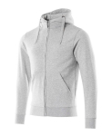 Herren Kapuzensweatshirt grau-meliert, MG340 Mascot Crossover Gimont