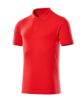 Men's polo shirt traffic red, MG220 Mascot Crossover Bandol