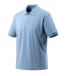 Men's polo shirt light blue, MG220 Mascot Crossover Bandol