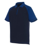 Polo shirt with breast pocket navy/corn blue, MG180 Mascot Image Bianco
