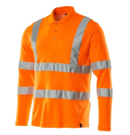 Polo shirt, long sleeve orange, MG140 Mascot Safe Classic