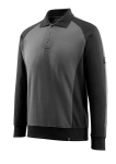 Polo sweatshirt dark anthracite/black, MG310 Mascot Unique Magdeburg