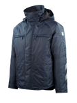 Winterjas Maat zwart-blauw, PO255 Mascotte Uniek Frankfurt