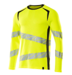 T-shirt met lange mouwen hoge zichtbaarheid Maat hi-vis geel/zwart, MG150 Mascotte Versnellen Veilig 19081