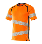 T-shirt met hoge zichtbaarheid Maat hi-vis oranje/zwart-blauw, MG150 Mascotte Versnellen Veilig 19082