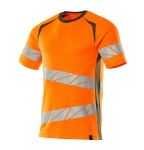 T-shirt met hoge zichtbaarheid Maat hi-vis oranje/mosgroen, MG150 Mascotte Versnellen Veilig 19082