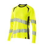 T-shirt met lange mouwen hoge zichtbaarheid Maat hi-vis geel/zwart-blauw, MG150 Mascotte Versnellen Veilig 19091
