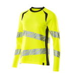 T-shirt met lange mouwen hoge zichtbaarheid Maat hi-vis geel/zwart, MG150 Mascotte Versnellen Veilig 19091