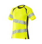 Dames T-shirt met hoge zichtbaarheid Maat hi-vis geel/zwart, MG150 Mascotte Versnellen Veilig 19092