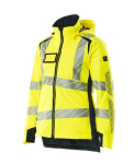 Dames winterjas Maat hi-vis geel/zwart-blauw, MG210 Mascotte Versnellen Veilig 19045