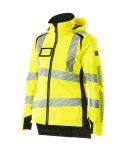 Dames winterjas Maat hi-vis geel/zwart, MG210 Mascotte Versnellen Veilig 19045