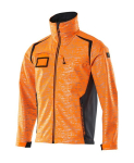 Zacht shell jack met reflecterende effecten Maat hi-vis oranje/zwart-blauw, MG320 Mascotte Versnellen Veilig 19202