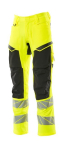 Hose Knietaschen hi-vis gelb/schwarz, MG265 Mascot Accelerate Safe 19479