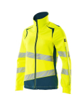 Damen Warnschutz Jacke Hi-vis Gelb/Dunkelpetroleum Mascot Accelerate Safe 19008