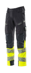 Hose Knietaschen Schwarzblau/Hi-vis Gelb Mascot Accelerate Safe 19179