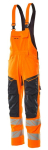 Warnschutz Latzhose Hi-vis Orange/Schwarzblau Mascot Accelerate Safe 19569