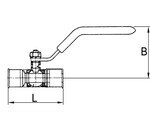 Ball valve sharkbite series for brass
