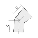 Elbow 16 bar Brass bright