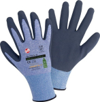 Feinstrickhandschuh blau/dunkelblau EN 388 Kat II Leipold+Döhle Goes Green