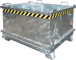 Hinged floor container m³