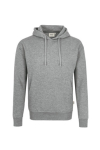 Premium hooded sweatshirt grey mottled MG300 Hakro 601