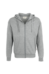 Premium hooded sweat jacket grey mottled MG300 Hakro 605