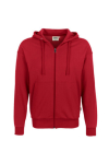 Premium hooded sweat jacket red MG300 Hakro 605