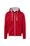 Bonded hooded jacket red/silver MG340 Hakro 455