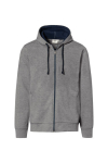 Bonded hooded jacket grey mottled/ink MG340 Hakro 455