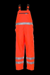 Winter-Latzhose uni orange, PO Planam Warnschutz