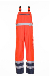 Regenlatzhose orange-marine, PO Planam Warnschutz