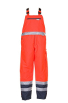 Winter-Latzhose orange-marine, PO Planam Warnschutz