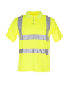 Poloshirt Maat uni geel, MG Planam hoge zichtbaarheid bescherming