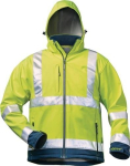 Hoge zichtbaarheid softshell jas Maat M fluorescerend geel/navy Elysee Liam