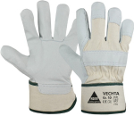 Arbeitshandschuhe, gummierte Stulpe Gr. Narbenleder, natur/beige Vechta