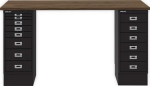 Bureau met 2 multilades HxBxD 740x1400x600 MultiRange
