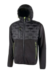 Hybrid softshell jacket black/carbon U.Power Spock