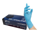 Handschuhe, Einweg, Nitril blau, puderfrei, 100er Box Nitras Supreme Nitrile 8300
