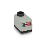 Positie-indicator GN 955-0.50-AN-R-SG Numerieke waarde neemt toe met rotatie