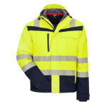 High-visibility winter softshell jacket yellow/navy neon blue Nitras Motion Tex Viz Plus 7175-4021
