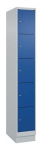 Vakkenkast 3 5, sokkel lichtgrijs RAL 7035, gentiaanblauw 5010 C+P Evolo Plus