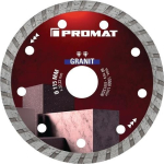 Diamanttrennscheibe 22,23 Ø Segment HxS Winkelschleifer Promat Universal Granit