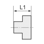 Verschlussstopfen 6-kant AG 1.1/2", SW 23 Edelstahl 1.4408