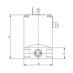 2/2-weg magneetventiel NO NO, MS, G 14, DN PN direct