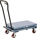Scherenhubtischwagen fusshydraulisch Hubbereich 285-880, Tragf. kg Tecwerk