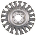 Rundbürste Ø 115 mm, gezopft, VA-Stahldraht Tecwerk 841207