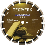 Diamanttrennscheibe Ø Segment BxHxS Asphalt Tecwerk