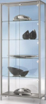 Glasvitrine Alu silber metallic BST Systeme